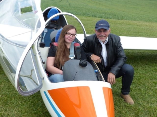 150709 Jenny Und Hg Segelflugzeug