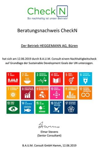 CheckN Beratungszertifikat Heggemann